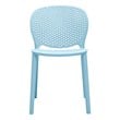 Midcentury Blue Plastic Kids Side Chair (Set of 4)
