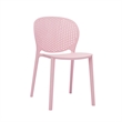 Midcentury Pink Plastic Kids Side Chair (Set of 4)