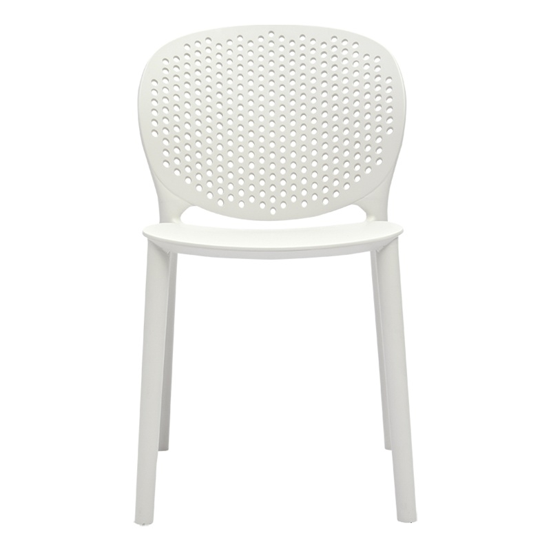 Midcentury White Plastic Kids Side Chair (Set of 4)
