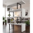 Contemporary White Lacquer Wood Larger size Display Shelf