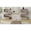 Contemporary Wood Lacquer Display Shelf in Walnut