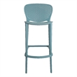 Stackable Plastic Bar Stool in green (Set of 4)
