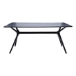 Midcentury Plastic Side Table in Black
