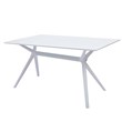 Midcentury White Plastic Side Table