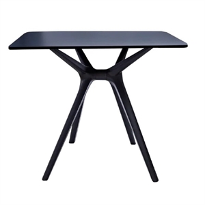 Midcentury Plastic Side Table in Black