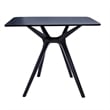Midcentury Plastic Side Table in Black