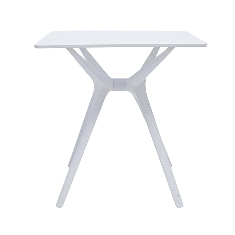 Midcentury Plastic Side Table in Black
