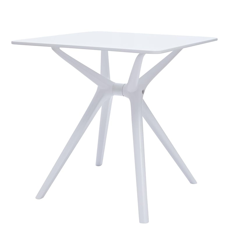 Midcentury Plastic Side Table in Black