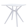 Midcentury Plastic Side Table in Black