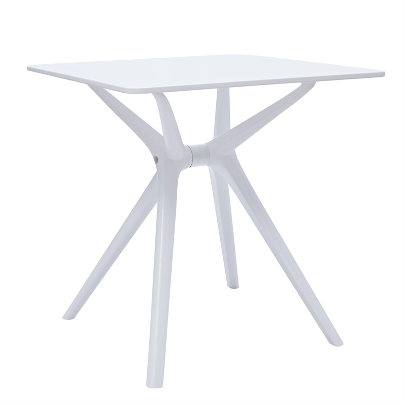 Midcentury Plastic Side Table in Black