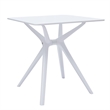 Midcentury Plastic Side Table in Black