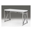 White Wood Top desk with Chrome Base