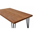 Contemporary Air Slaked Elm Veneer Wood Top Dining Table in Ash