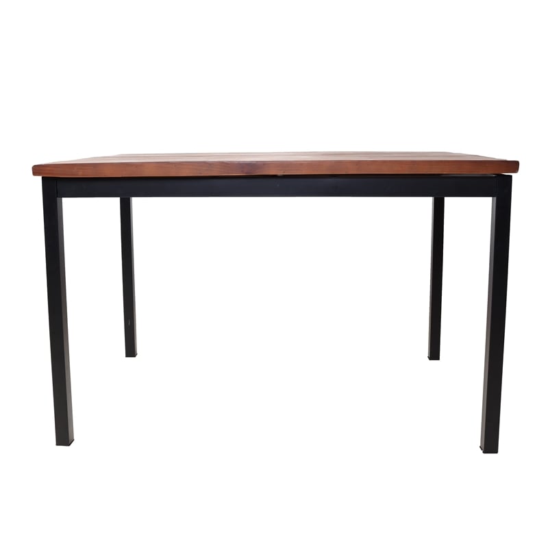 Dining Table with Natural Reclaimed Wood Top
