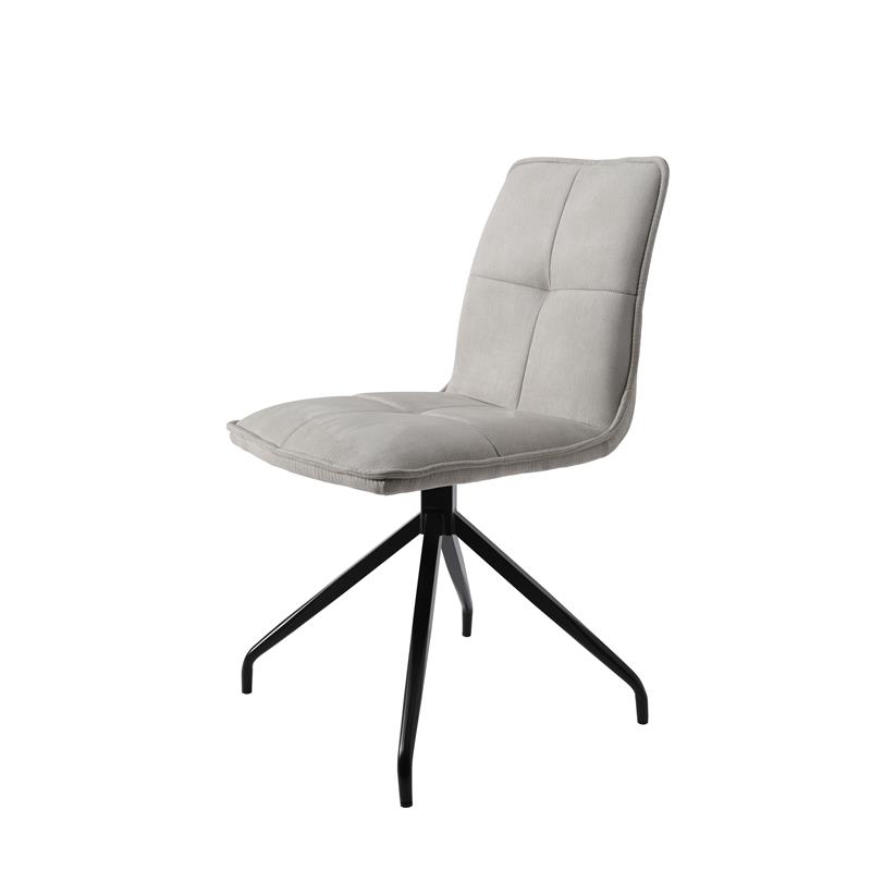 Dining Chair with beige fabric Seat Set of 2