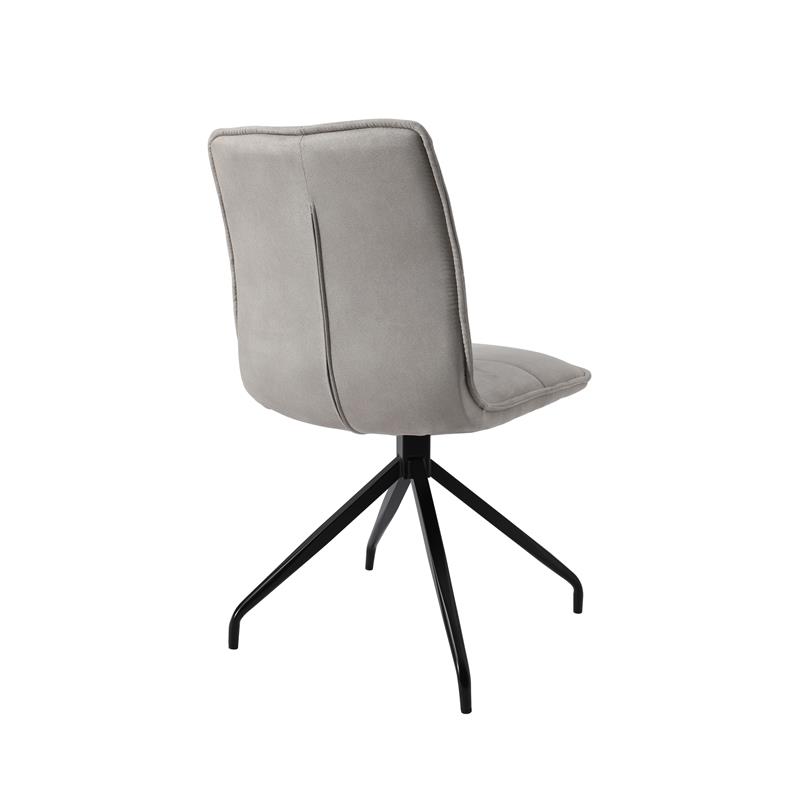 Dining Chair with beige fabric Seat Set of 2