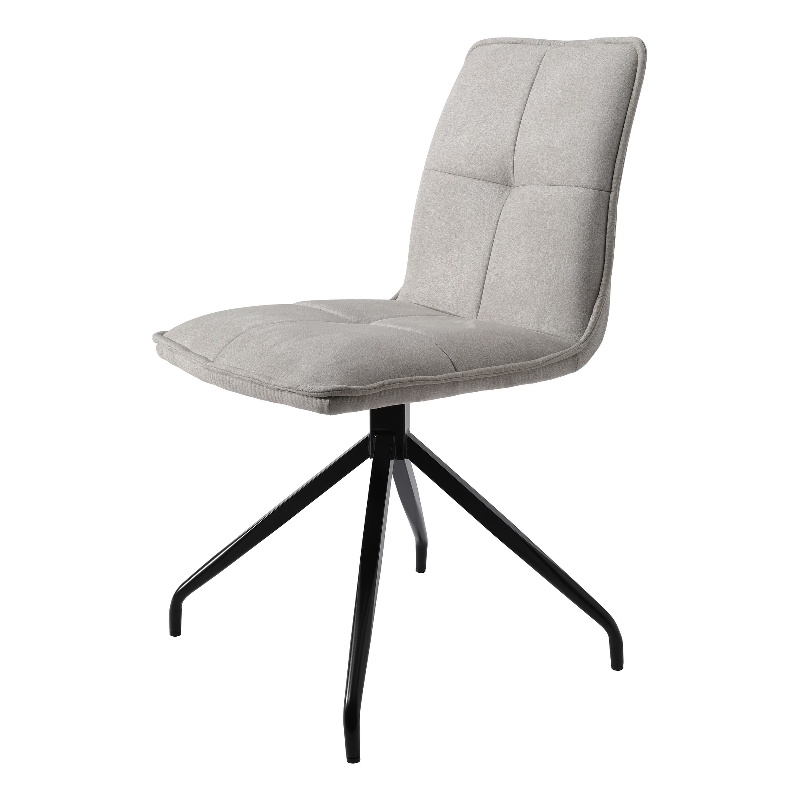 Dining Chair with beige fabric Seat Set of 2