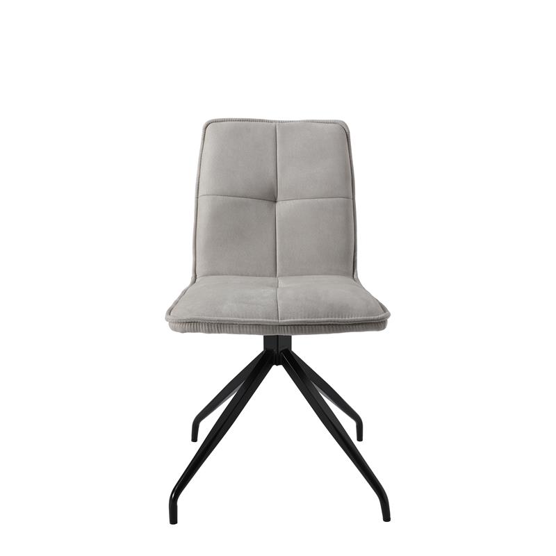 Dining Chair with beige fabric Seat Set of 2