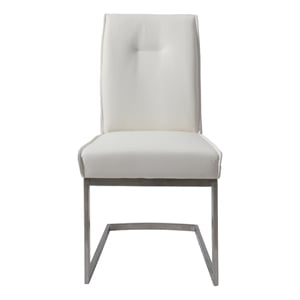 Contemporary PU Leather Dining Chairs (Set of 2)