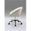 Donut Office Chair Faux Leather with Chrome Base