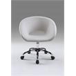 Donut Office Chair Faux Leather with Chrome Base
