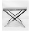 White Polyurethane Chair with Chrome Base