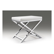 White Polyurethane Chair with Chrome Base