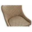 Upholstered Dining Chair with Tufted Polyurethane Seat in Light Gray (Set of 4)