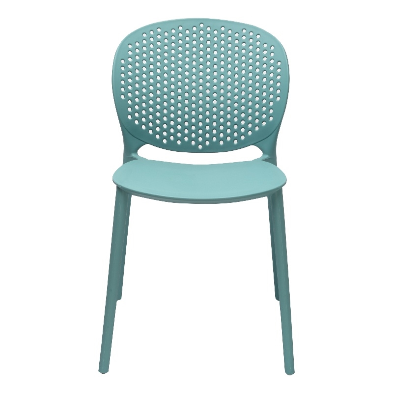 Midcentury Plastic Side Chair in Blue (Set of 4)