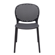 Midcentury Plastic Side Chair in Gray (Set of 4)