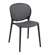 Midcentury Plastic Side Chair in Gray (Set of 4)