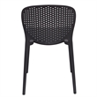 Midcentury Plastic Side Chair in Gray (Set of 4)