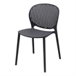 Midcentury Plastic Side Chair in Gray (Set of 4)