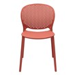 Midcentury Plastic Side Chair in Orange (Set of 4)