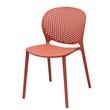 Midcentury Plastic Side Chair in Orange (Set of 4)