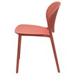 Midcentury Plastic Side Chair in Orange (Set of 4)
