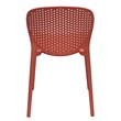 Midcentury Plastic Side Chair in Orange (Set of 4)