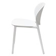 Midcentury Plastic Side Chair in White (Set of 4)