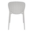 Midcentury Plastic Side Chair in White (Set of 4)