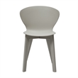 Midcentury Plastic Side Chair in Light Gray (Set of 4)