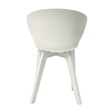 Midcentury Plastic Side Chair in White (Set of 4)
