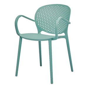 Midcentury Plastic Side Chair in Blue (Set of 4)