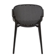 Midcentury Plastic Side Chair in Dark Gray (Set of 4)