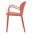 Midcentury Plastic Side Chair in Orange (Set of 4)