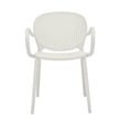Midcentury Plastic Side Chair in White (Set of 4)