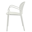 Midcentury Plastic Side Chair in White (Set of 4)