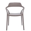 Midcentury Plastic Side Chair in Gray (Set of 4)