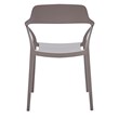 Midcentury Plastic Side Chair in Gray (Set of 4)