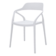 Midcentury Plastic Side Chair in White (Set of 4)
