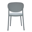 Midcentury Plastic Side Chair in Gray (Set of 4)